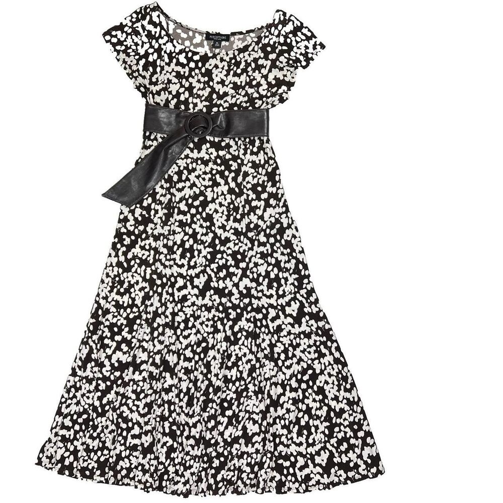 Perceptions Women's Brown and White Dress